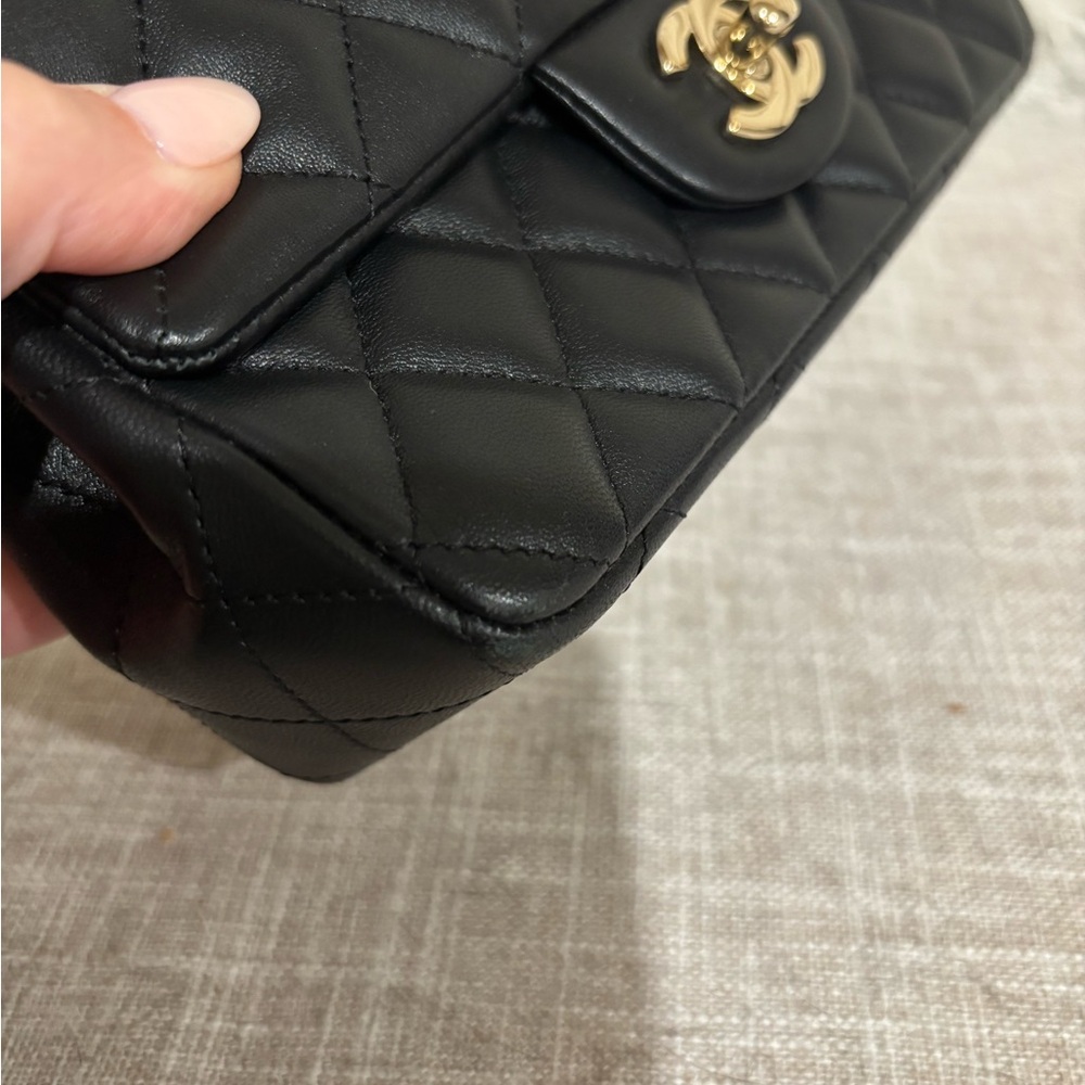 SOLD Chanel Black Mini Rectangular - Picture 10 of 16